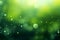 Green blur backdrop with soft, dreamy bokeh for tranquil ambiance