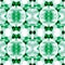 Green Boho Pattern. Arabian Kilim. Organic