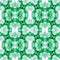 Green Boho Pattern. Native Ornament. Organic