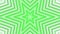 Green bold hexagonal star simple flat geometric on white background loop. Starry radio waves endless creative animation. Stars