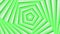 Green bold spin pentagon star simple flat geometric on white background loop. Starry pentagonal spinning radio waves endless