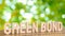 The green bond text for eco and business concept 3d rendering