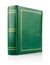 Green book in the leather binding