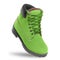 Green boot. Angle view