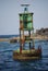 Green bouy in the Carribean