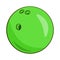 Green bowling ball