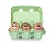 Green box of little people eggs