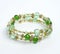 Green bracelet with crystall