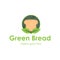 Green Bread Logo Design Template