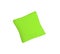 Green bright pillow isolated