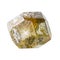 green and brown grossular garnet crystal isolated