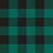 Green Buffalo Check Plaid Seamless Pattern - Classic style Green and black buffalo check flannel plaid. Vector seamless pattern. C