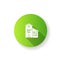 Green building green flat design long shadow glyph icon