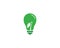 Green bulb eco energy template concept vector