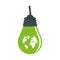 Green bulb planet environmental design