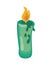 green burning candle