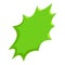 Green bursting icon, isometric style