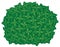 Green bush vector illustration