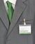 Green business concept with suit and tie