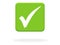 Green Button with tick icon - Check or Approved
