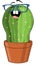 Green cactus cartoon