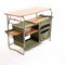 Green Camping Table With Open Shelving - Uhd Image Style