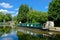 Green Canal Boat