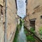 Green canal in Provins, the city mediaval closes to Paris, ile de France