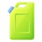 Green canister icon, cartoon style