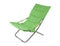 Green canvas deckchair