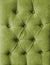 Green capitone velours textile decoration with buttons