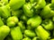 Green Capsicum In Vegetable Market