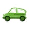 Green car transport industry contamination icon ed