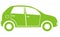 Green car, web symbol, vector illustration, eps.