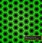 Green carbon fiber hexagon pattern. background and texture. Vector illustration EPS 10