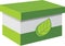 Green cardboard box