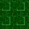 Green carved squares and frames for abstract grass background or pattern