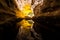 Green cave Cueva de los Verdes in Lanzarote, Canary Islands, S