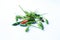 green cayenne pepper, small hot chili, object with isolated background