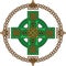 Green celtic cross