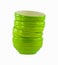 Green ceramic bowls