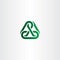 green chain icon vector link logo