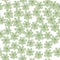 Green chamomiles flowers seamless pattern on white background. Abstract daisies floral endless wallpaper