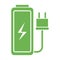 green charging. Technology illustration. Vector illustration. Stock image.