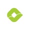 Green check mark square logo vector
