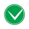 Green checklist icon, check mark icon vector