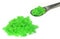 Green Chemical on steel spatula