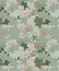 Green cherry blossom Floral Seamless Pattern