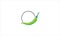 Green Chili Symbol in cirlce Vector Icon Illustration  minimalist design