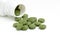 Green chlorella and spirulina pills